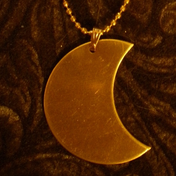 Gypsy Style Custom Crescent Moon Necklace - Picture 5 of 13